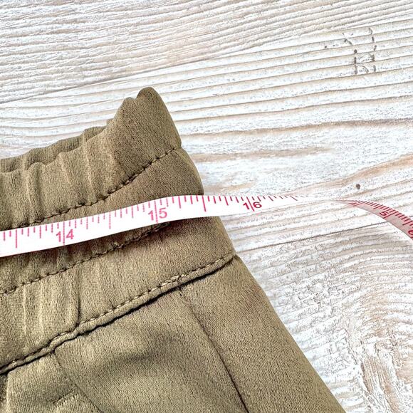 Banana Republic Satin High Rise Cargo Joggers | Olive Green Size Medium - Picture 6 of 8